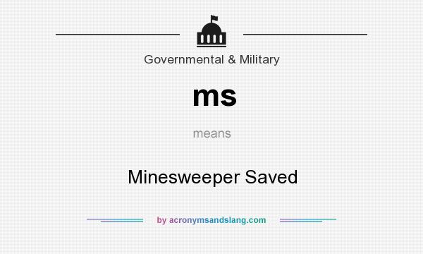 What does ms mean? It stands for Minesweeper Saved