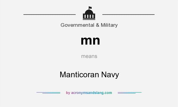 What does mn mean? It stands for Manticoran Navy