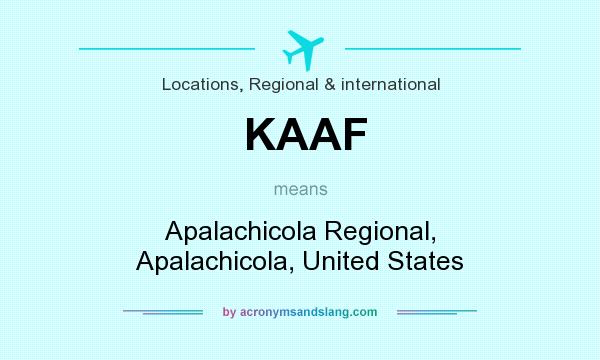 What does KAAF mean? It stands for Apalachicola Regional, Apalachicola, United States