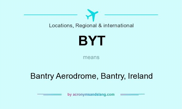 What does BYT mean? It stands for Bantry Aerodrome, Bantry, Ireland