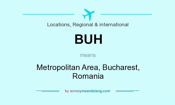 What does BUH mean? It stands for Metropolitan Area, Bucharest, Romania