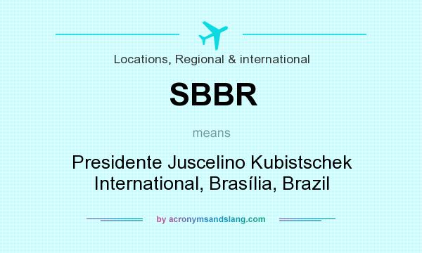What does SBBR mean? It stands for Presidente Juscelino Kubistschek International, Brasília, Brazil