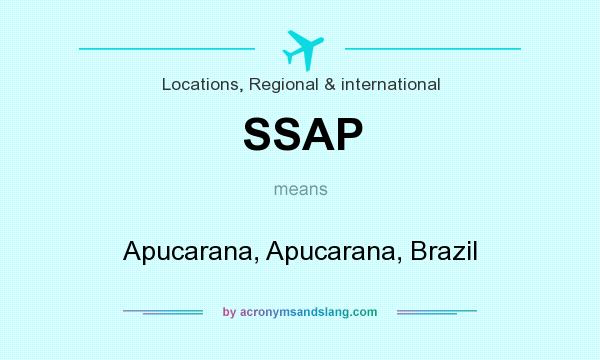 What does SSAP mean? It stands for Apucarana, Apucarana, Brazil