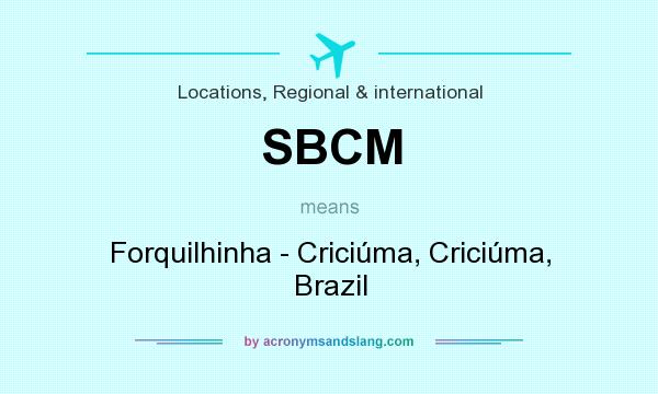 What does SBCM mean? It stands for Forquilhinha - Criciúma, Criciúma, Brazil