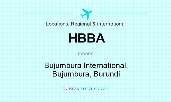 What does HBBA mean? It stands for Bujumbura International, Bujumbura, Burundi