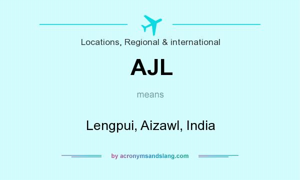 What does AJL mean? It stands for Lengpui, Aizawl, India