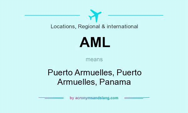 What does AML mean? It stands for Puerto Armuelles, Puerto Armuelles, Panama
