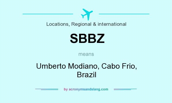 What does SBBZ mean? It stands for Umberto Modiano, Cabo Frio, Brazil