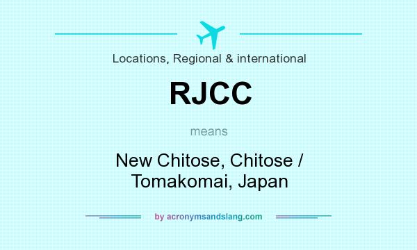 What does RJCC mean? It stands for New Chitose, Chitose / Tomakomai, Japan