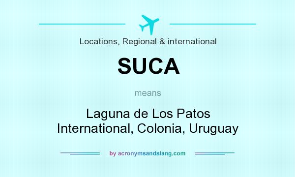 What does SUCA mean? It stands for Laguna de Los Patos International, Colonia, Uruguay