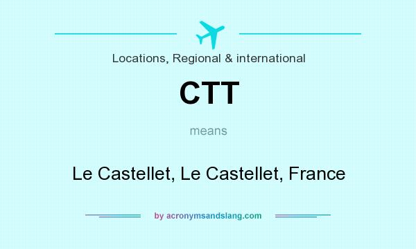 What does CTT mean? It stands for Le Castellet, Le Castellet, France