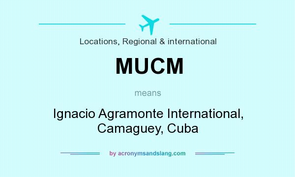 What does MUCM mean? It stands for Ignacio Agramonte International, Camaguey, Cuba
