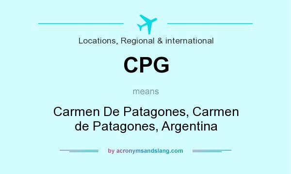 What does CPG mean? It stands for Carmen De Patagones, Carmen de Patagones, Argentina