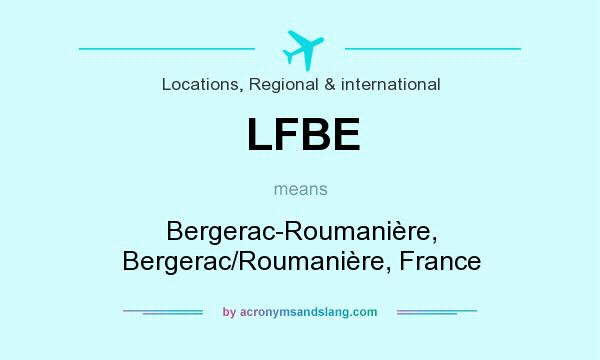 What does LFBE mean? It stands for Bergerac-Roumanière, Bergerac/Roumanière, France
