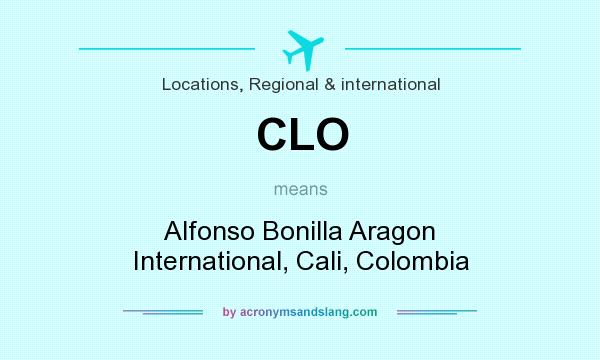 What does CLO mean? It stands for Alfonso Bonilla Aragon International, Cali, Colombia
