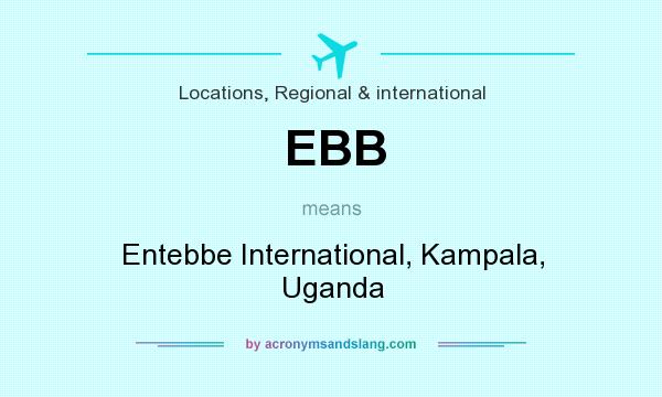 What does EBB mean? It stands for Entebbe International, Kampala, Uganda