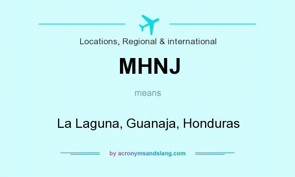 What does MHNJ mean? It stands for La Laguna, Guanaja, Honduras