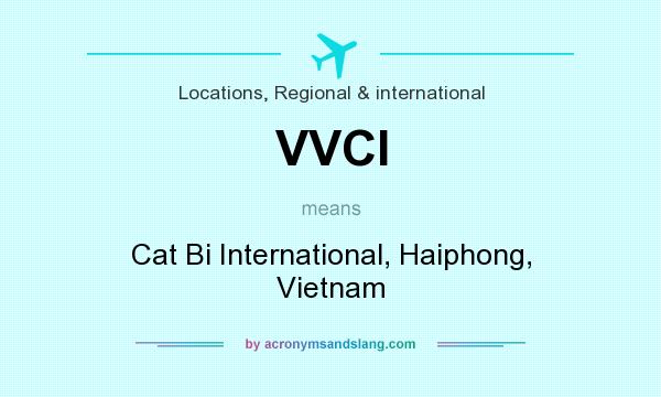 What does VVCI mean? It stands for Cat Bi International, Haiphong, Vietnam