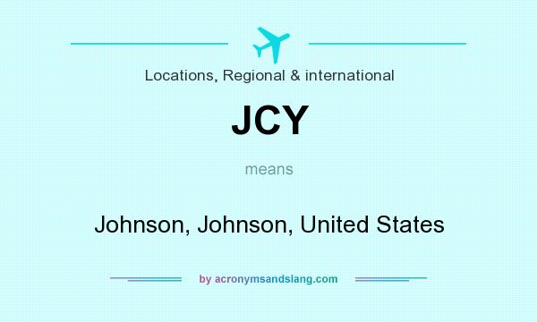 What does JCY mean? It stands for Johnson, Johnson, United States