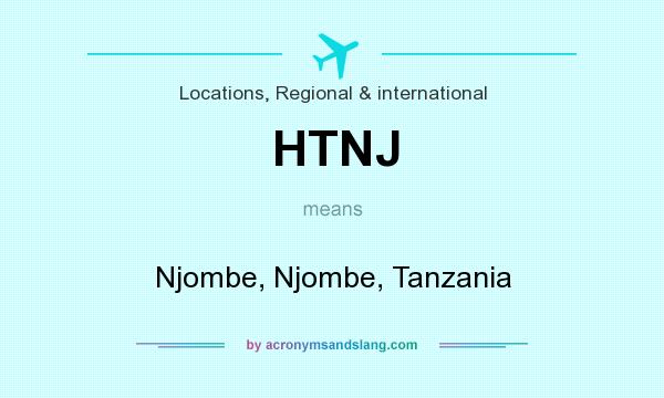 What does HTNJ mean? It stands for Njombe, Njombe, Tanzania