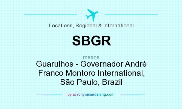 What does SBGR mean? It stands for Guarulhos - Governador André Franco Montoro International, São Paulo, Brazil
