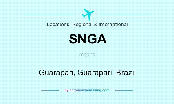 What does SNGA mean? It stands for Guarapari, Guarapari, Brazil