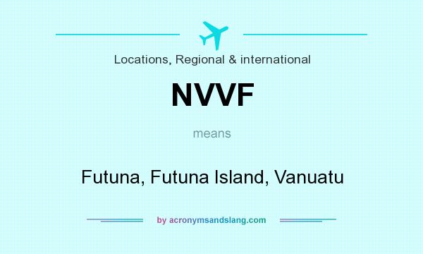 What does NVVF mean? It stands for Futuna, Futuna Island, Vanuatu