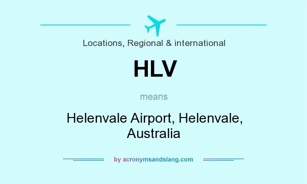 What does HLV mean? It stands for Helenvale Airport, Helenvale, Australia