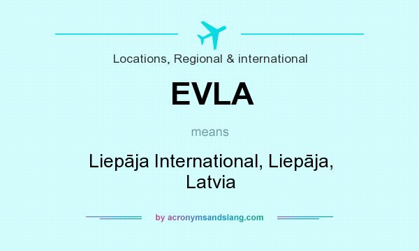 What does EVLA mean? It stands for Liepāja International, Liepāja, Latvia