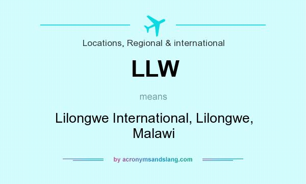 What does LLW mean? It stands for Lilongwe International, Lilongwe, Malawi
