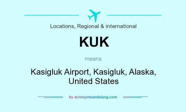 What does KUK mean? It stands for Kasigluk Airport, Kasigluk, Alaska, United States