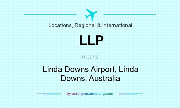 What does LLP mean? It stands for Linda Downs Airport, Linda Downs, Australia