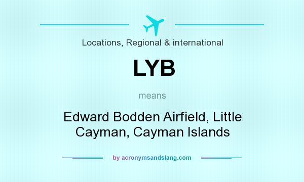 What does LYB mean? It stands for Edward Bodden Airfield, Little Cayman, Cayman Islands