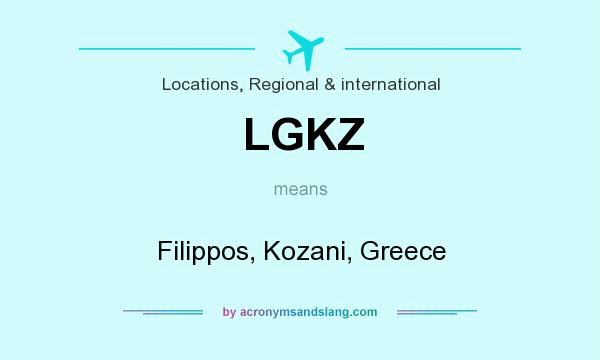 What does LGKZ mean? It stands for Filippos, Kozani, Greece