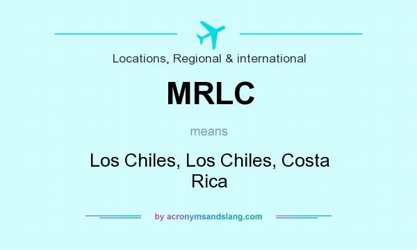 What does MRLC mean? It stands for Los Chiles, Los Chiles, Costa Rica