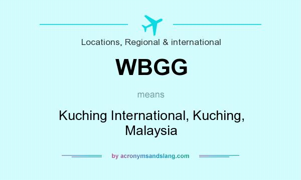 What does WBGG mean? It stands for Kuching International, Kuching, Malaysia