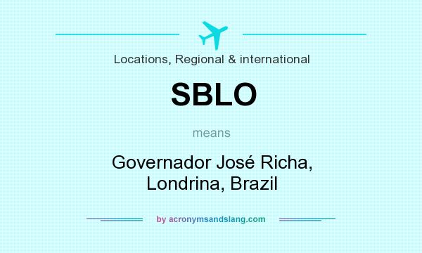 What does SBLO mean? It stands for Governador José Richa, Londrina, Brazil