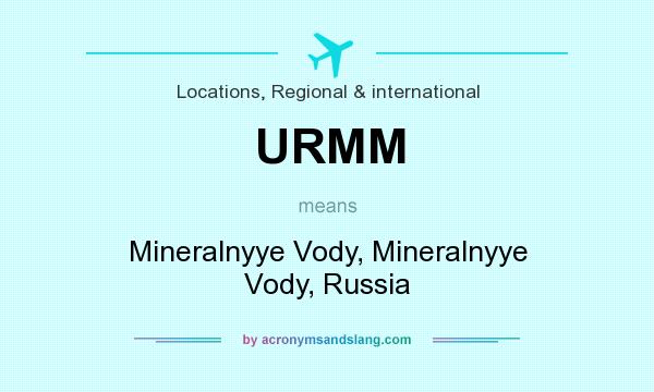 What does URMM mean? It stands for Mineralnyye Vody, Mineralnyye Vody, Russia