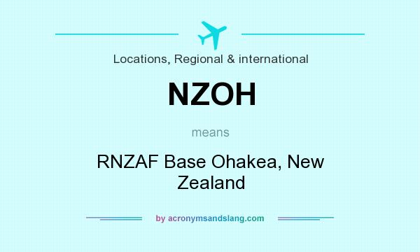 What does NZOH mean? It stands for RNZAF Base Ohakea, New Zealand