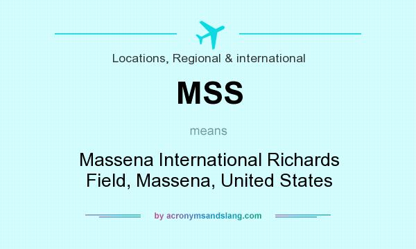 What does MSS mean? It stands for Massena International Richards Field, Massena, United States