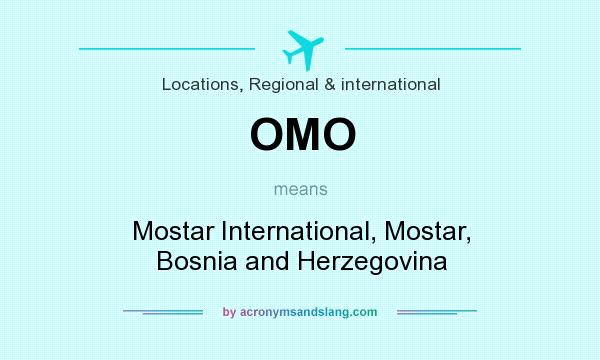 What does OMO mean? It stands for Mostar International, Mostar, Bosnia and Herzegovina
