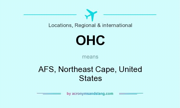 What does OHC mean? It stands for AFS, Northeast Cape, United States