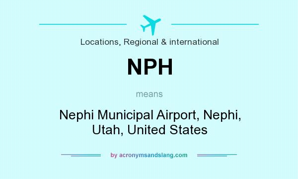 What does NPH mean? It stands for Nephi Municipal Airport, Nephi, Utah, United States