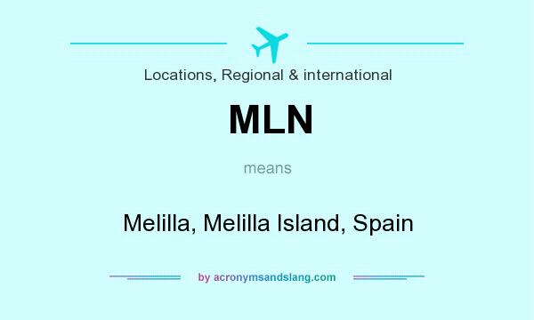 What does MLN mean? It stands for Melilla, Melilla Island, Spain