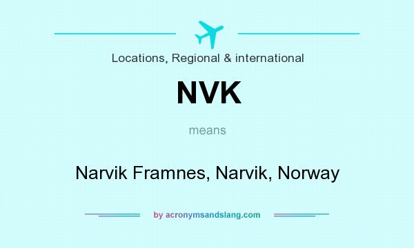 What does NVK mean? It stands for Narvik Framnes, Narvik, Norway