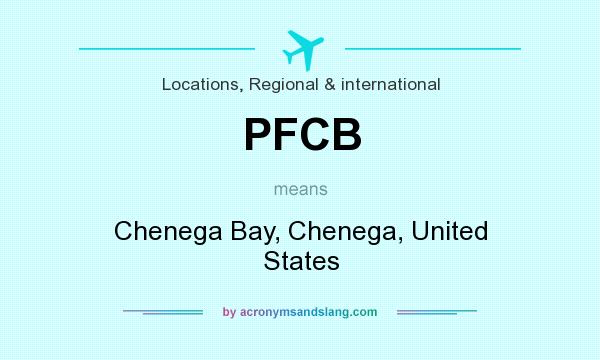 What does PFCB mean? It stands for Chenega Bay, Chenega, United States