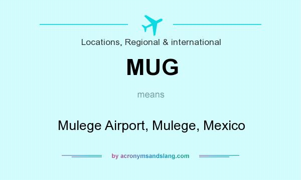 What does MUG mean? It stands for Mulege Airport, Mulege, Mexico