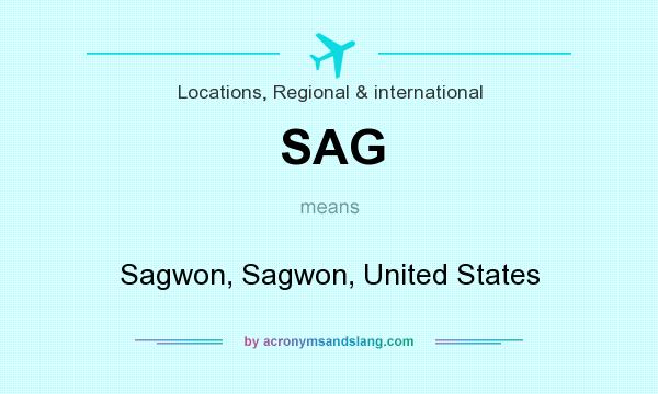 What does SAG mean? It stands for Sagwon, Sagwon, United States