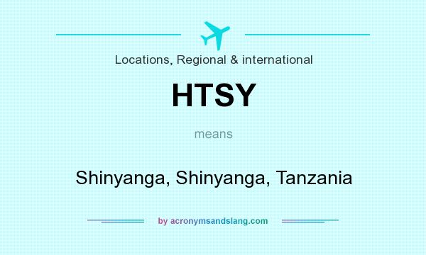 What does HTSY mean? It stands for Shinyanga, Shinyanga, Tanzania