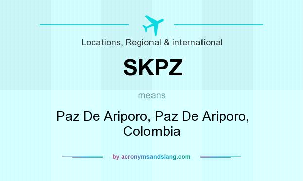 What does SKPZ mean? It stands for Paz De Ariporo, Paz De Ariporo, Colombia